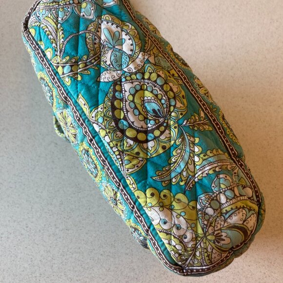 Vera Bradley Peacock Villager 9 Pocket Shoulder Bag Made in USA - Picture 8 of 16